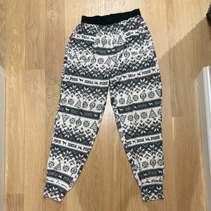 PINK Black and White Patterned Bottoms